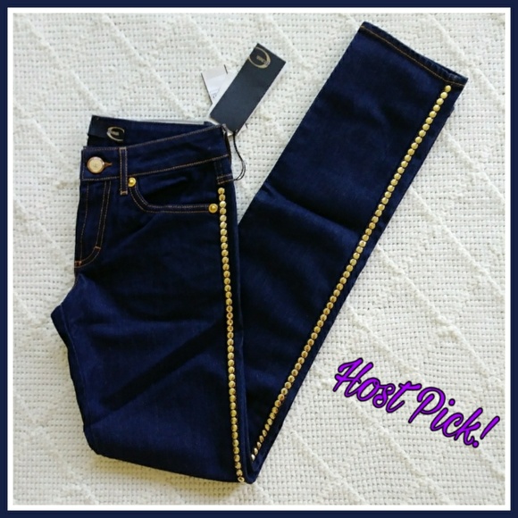 SALE! NWT Auth Roberto Just Cavalli Bling Jeans - Picture 1 of 8